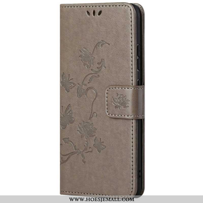 Folio-hoesje voor Samsung Galaxy M23 5G Met Ketting Riem Bloemen