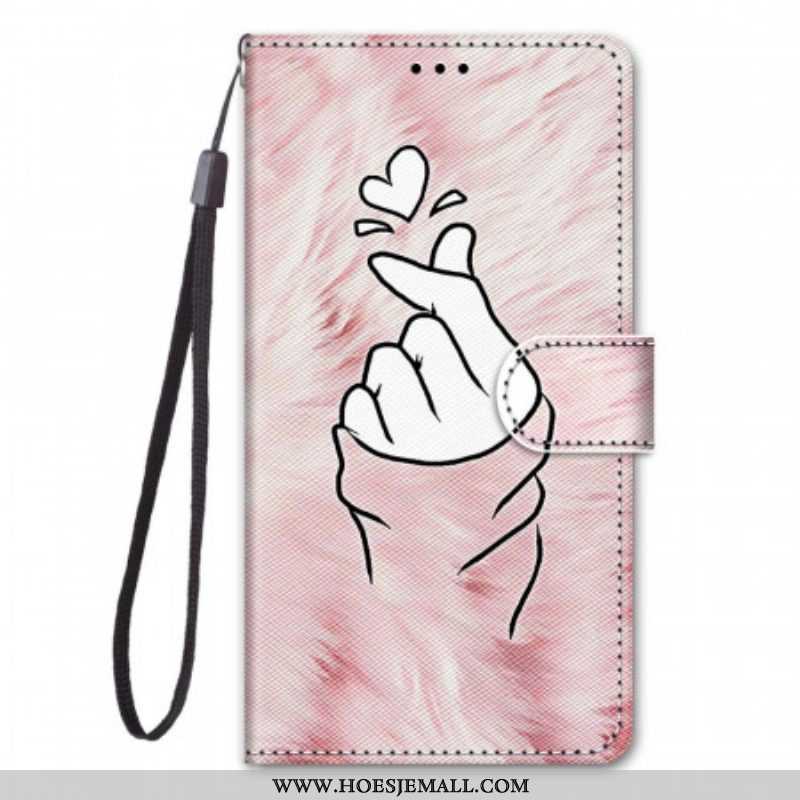 Folio-hoesje voor Samsung Galaxy M23 5G Vinger Hart