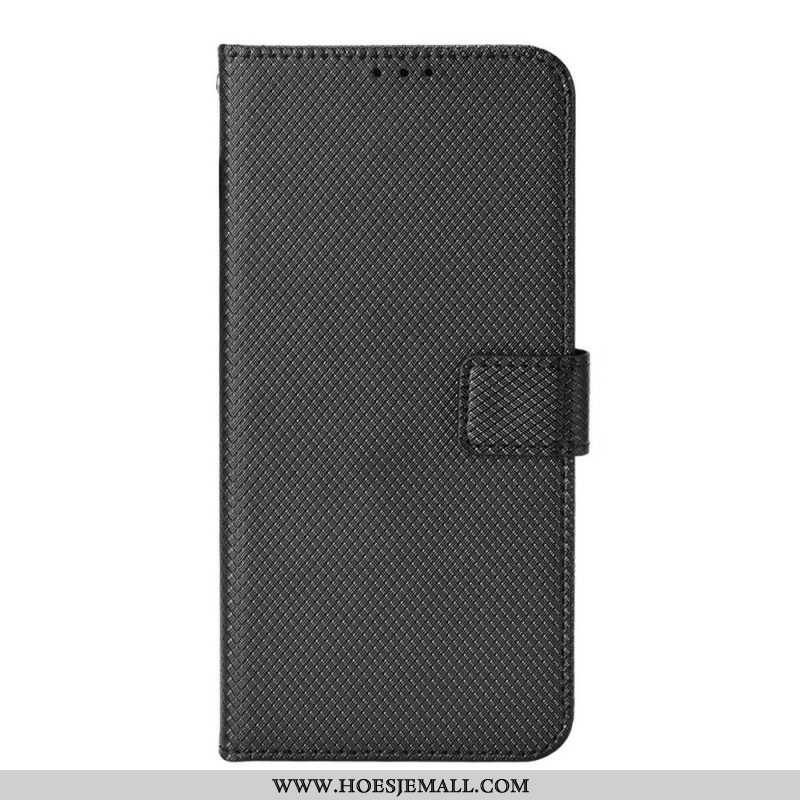 Leren Hoesje voor Samsung Galaxy M23 5G Structuurpatroon Met Riem