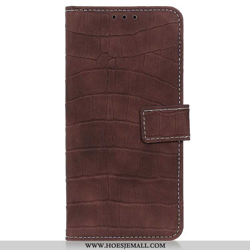 Flip Case voor Samsung Galaxy M23 5G Krokodillenhuidstijl