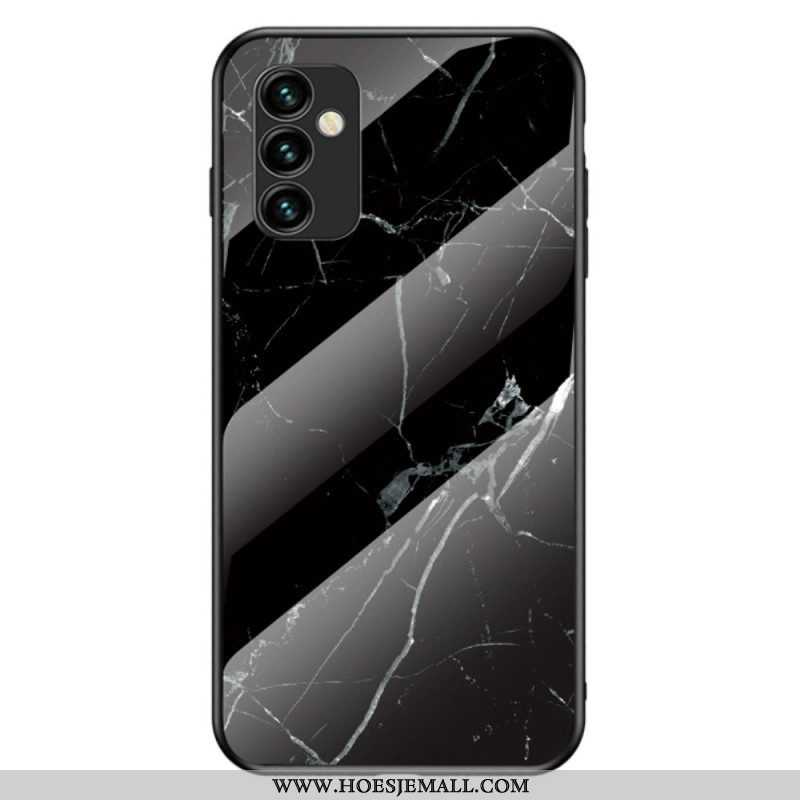 Hoesje voor Samsung Galaxy M23 5G Marmeren Kleuren Gehard Glas