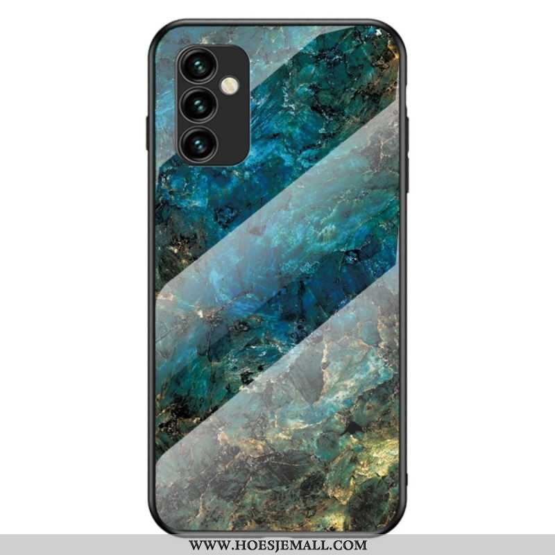 Hoesje voor Samsung Galaxy M23 5G Marmeren Kleuren Gehard Glas