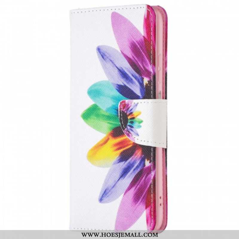 Folio-hoesje voor Samsung Galaxy M23 5G Waterverf Bloem