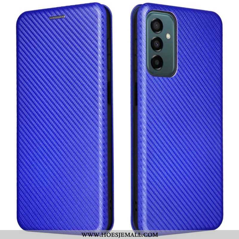 Bescherming Hoesje voor Samsung Galaxy M23 5G Folio-hoesje Koolstofvezel