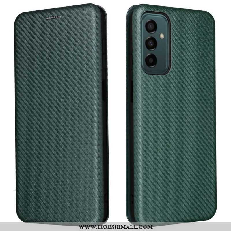 Bescherming Hoesje voor Samsung Galaxy M23 5G Folio-hoesje Koolstofvezel