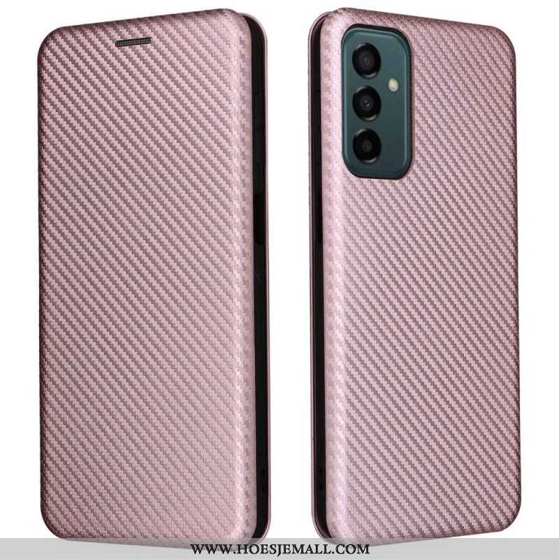 Bescherming Hoesje voor Samsung Galaxy M23 5G Folio-hoesje Koolstofvezel