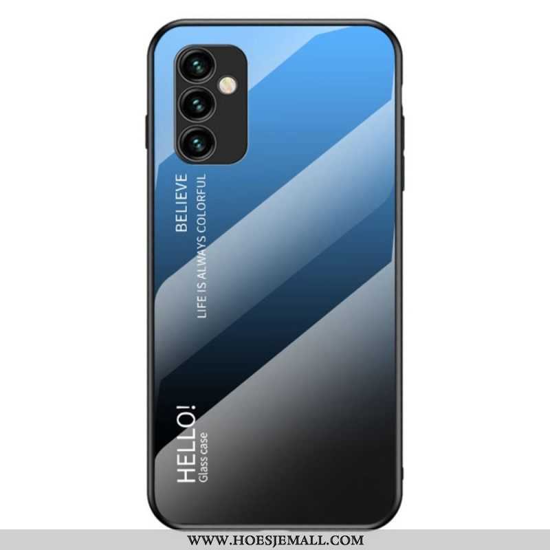 Hoesje voor Samsung Galaxy M23 5G Gehard Glas Hallo