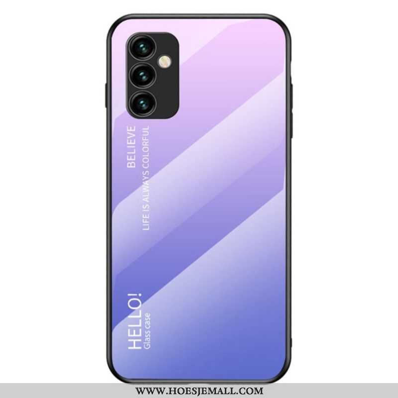 Hoesje voor Samsung Galaxy M23 5G Gehard Glas Hallo