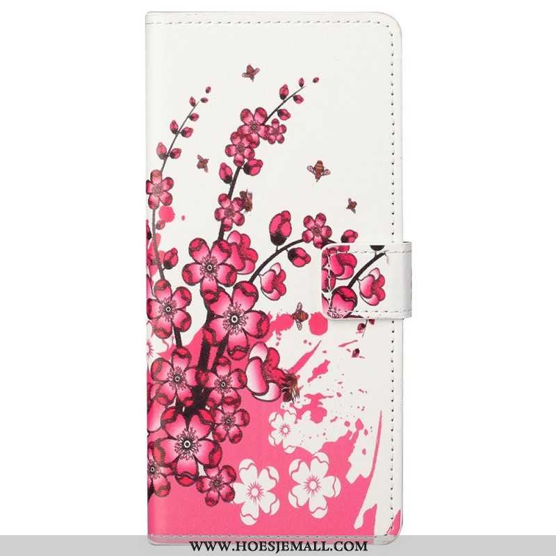 Folio-hoesje voor Samsung Galaxy M23 5G Tropische Bloemen