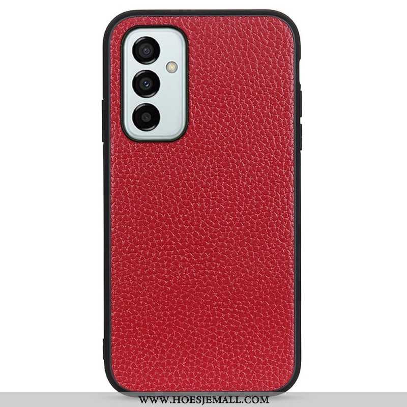 Telefoonhoesje voor Samsung Galaxy M23 5G Echt Litchi-leer