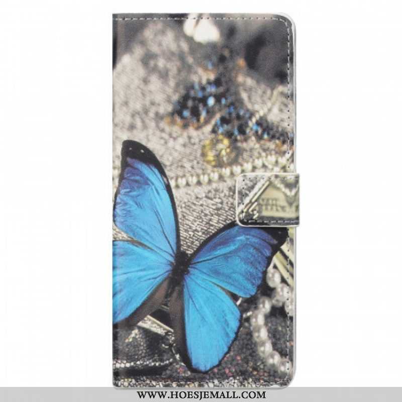 Folio-hoesje voor Samsung Galaxy M23 5G Blauwe Vlinder