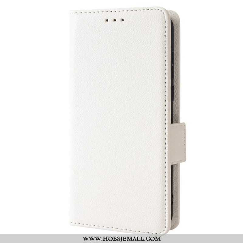 Folio-hoesje voor Samsung Galaxy M23 5G Lychee Lederen Stijl