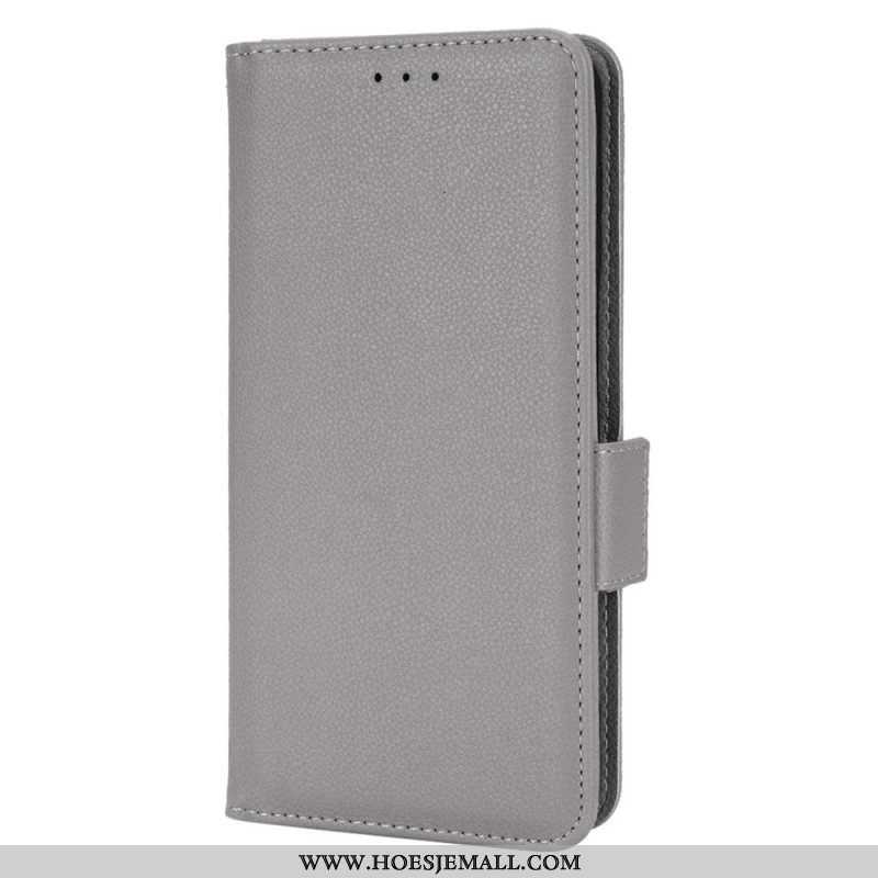 Folio-hoesje voor Samsung Galaxy M23 5G Lychee Lederen Stijl