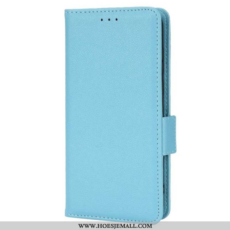 Folio-hoesje voor Samsung Galaxy M23 5G Lychee Lederen Stijl