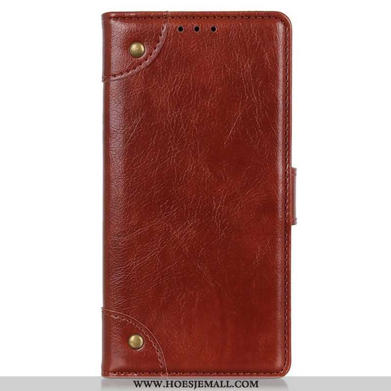 Folio-hoesje voor Samsung Galaxy M23 5G Vintage Nappaleer