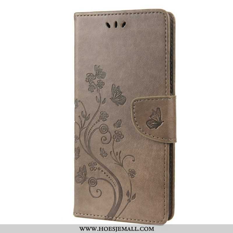 Folio-hoesje voor Samsung Galaxy M23 5G Vlinders En Bloemen