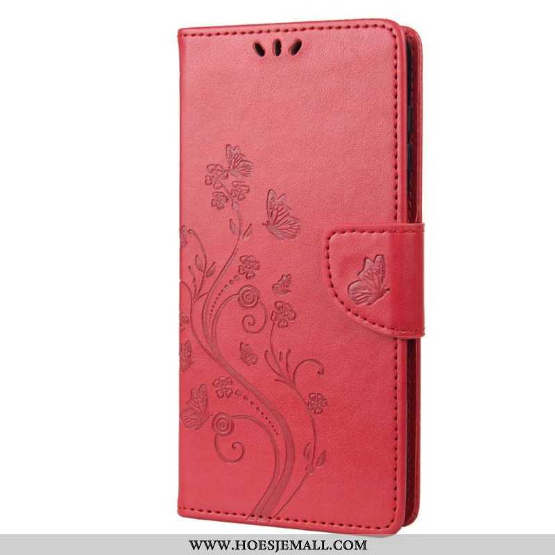 Folio-hoesje voor Samsung Galaxy M23 5G Vlinders En Bloemen