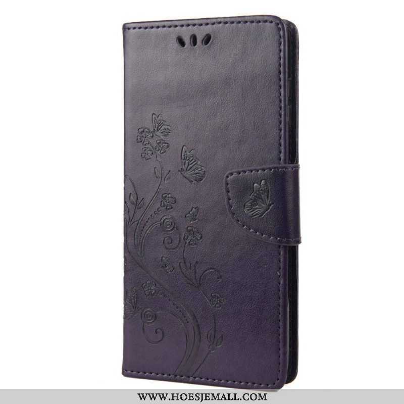 Folio-hoesje voor Samsung Galaxy M23 5G Vlinders En Bloemen