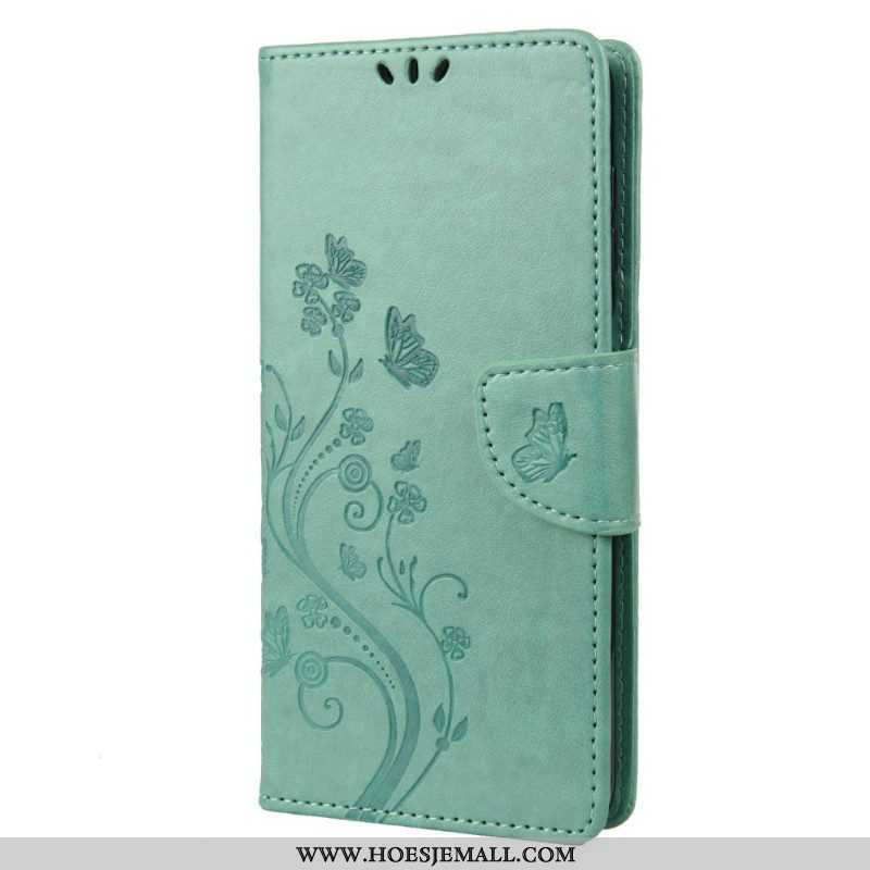 Folio-hoesje voor Samsung Galaxy M23 5G Vlinders En Bloemen