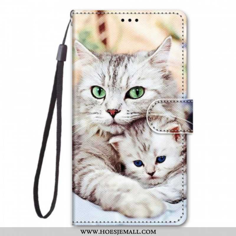 Flip Case voor Samsung Galaxy M23 5G Katten Familie