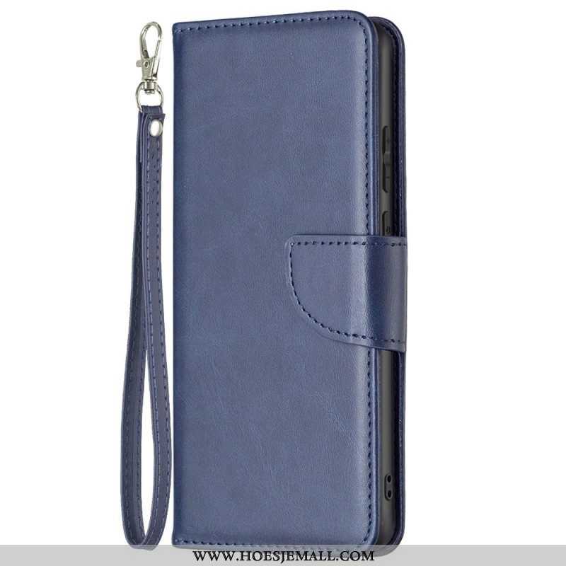 Folio-hoesje voor Samsung Galaxy M23 5G Schuine Sluiting Met Riem