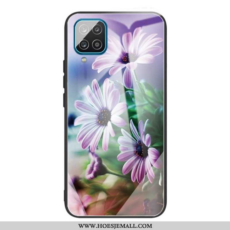 Hoesje voor Samsung Galaxy M32 Bloemen Van Gehard Glas