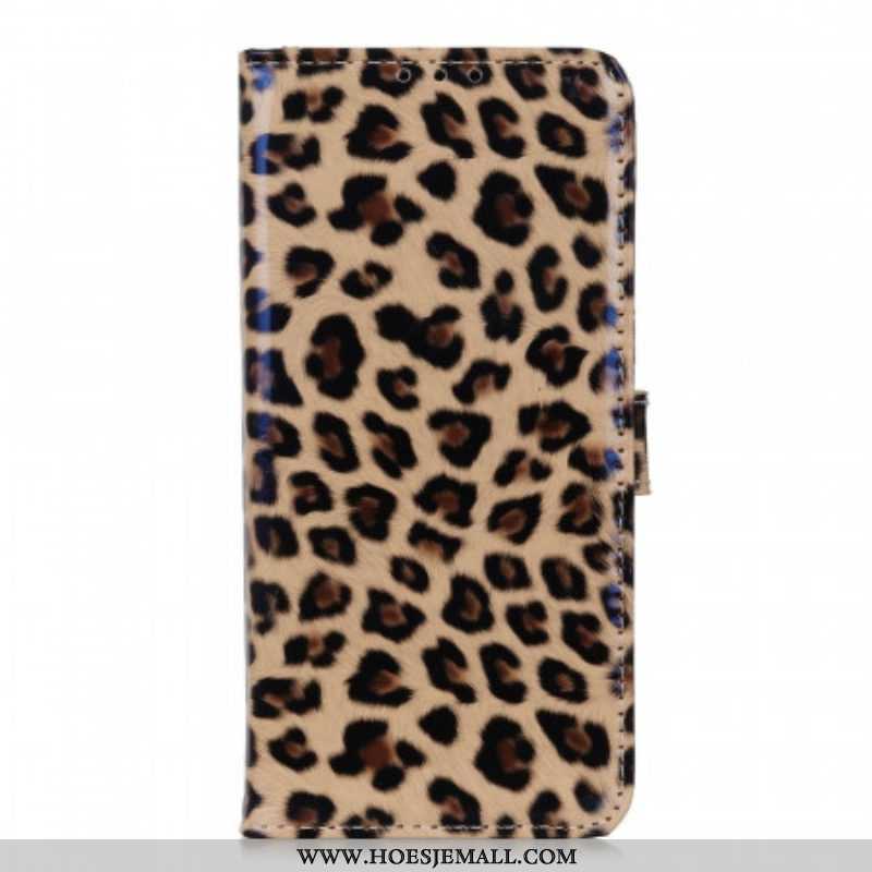 Folio-hoesje voor Samsung Galaxy M32 Luipaard