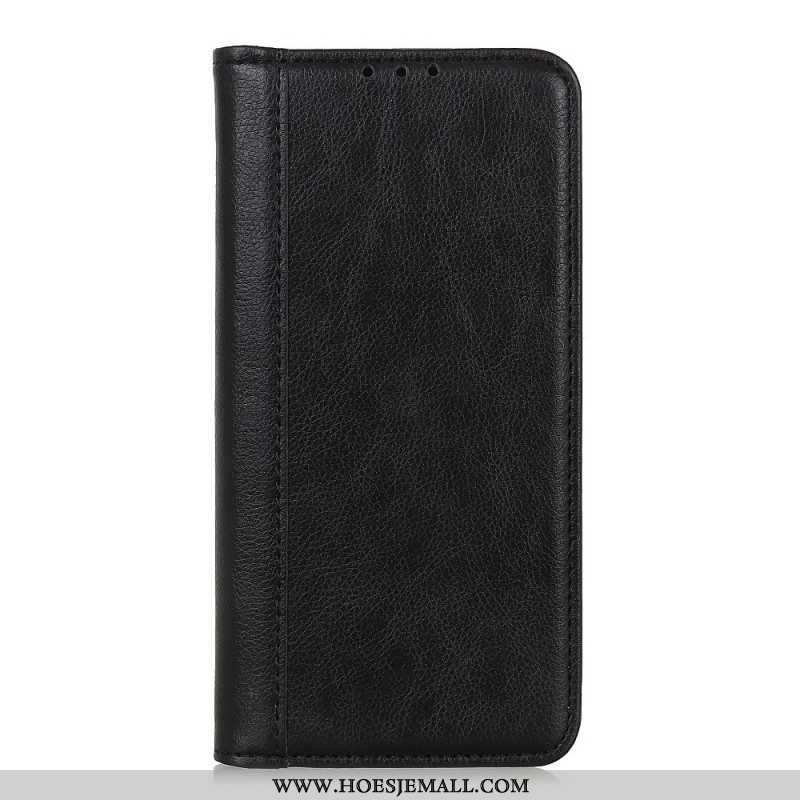 Bescherming Hoesje voor Samsung Galaxy M32 Folio-hoesje Elegantie Split Litchi Leer