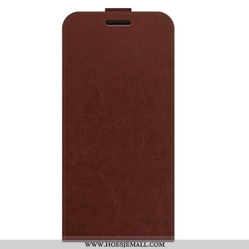 Folio-hoesje voor Samsung Galaxy M32 Flip Case Verticale Flap Met Leereffect