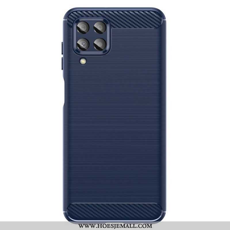 Hoesje voor Samsung Galaxy M33 5G Geborstelde Koolstofvezel