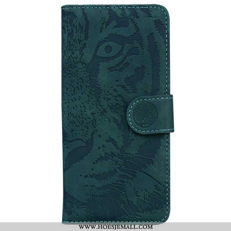 Leren Hoesje voor Samsung Galaxy M33 5G Tijger Print