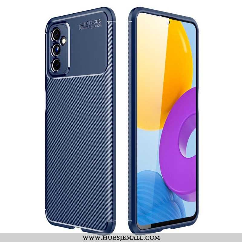Telefoonhoesje voor Samsung Galaxy M52 5G Flexibele Koolstofvezeltextuur
