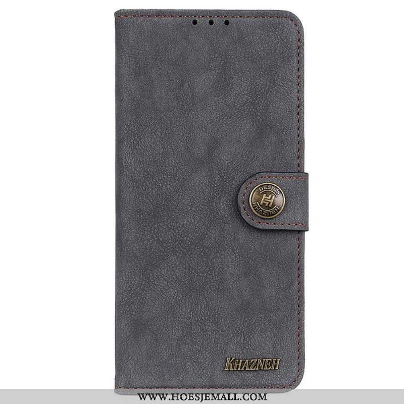 Folio-hoesje voor Samsung Galaxy M52 5G Khazneh Retro Splitleer