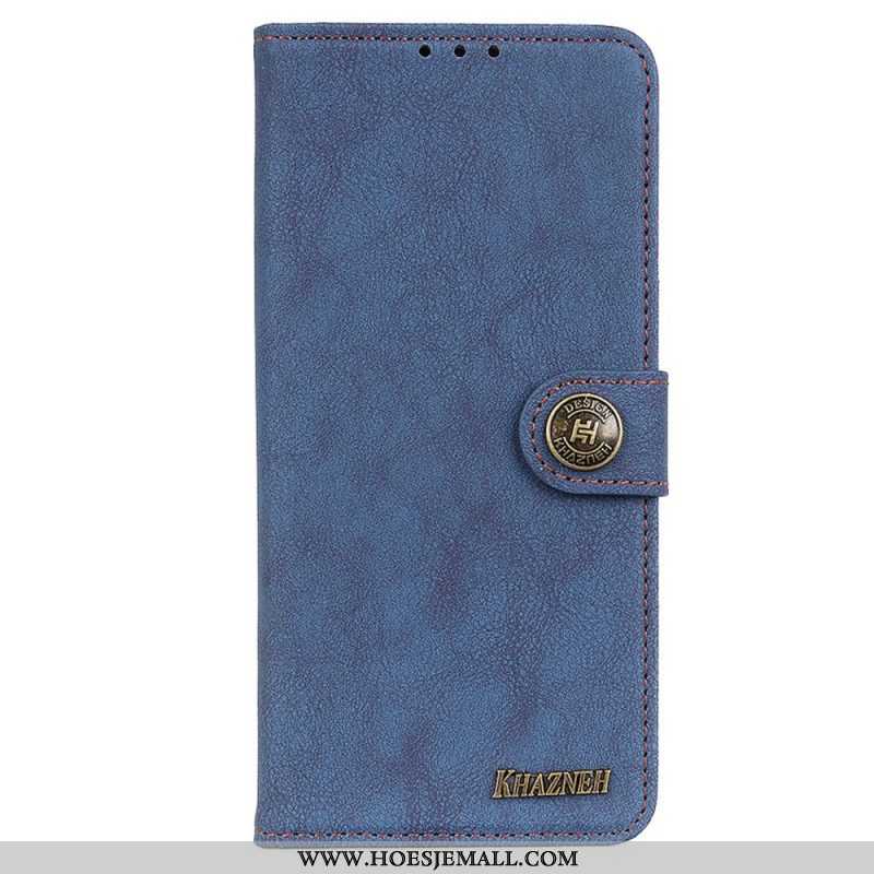 Folio-hoesje voor Samsung Galaxy M52 5G Khazneh Retro Splitleer