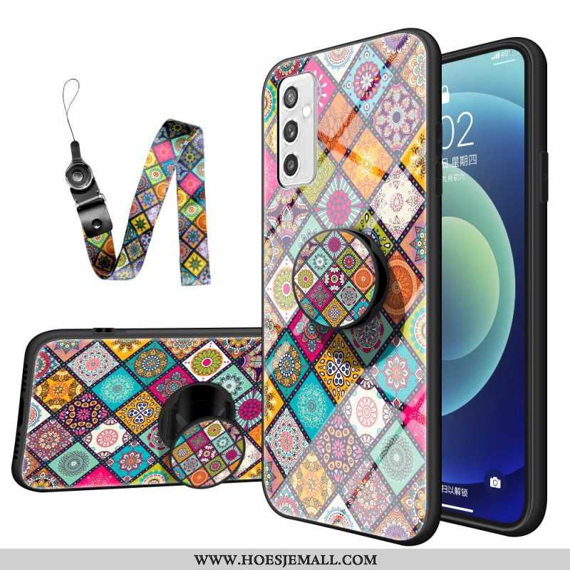 Hoesje voor Samsung Galaxy M52 5G Met Ketting Oosters Bandtapijt