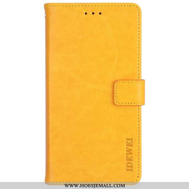 Folio-hoesje voor Samsung Galaxy M52 5G Imitatieleer Idewei