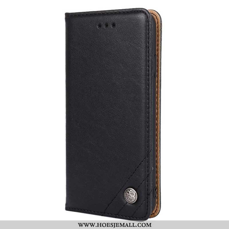 Folio-hoesje voor Samsung Galaxy M52 5G Geborsteld Leer