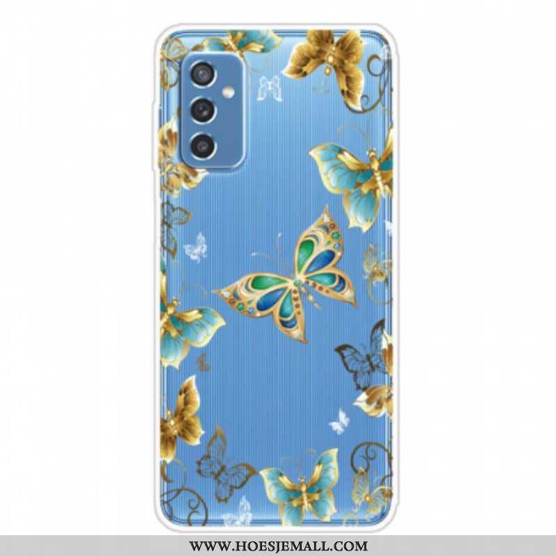 Hoesje voor Samsung Galaxy M52 5G Vlinder Ketting