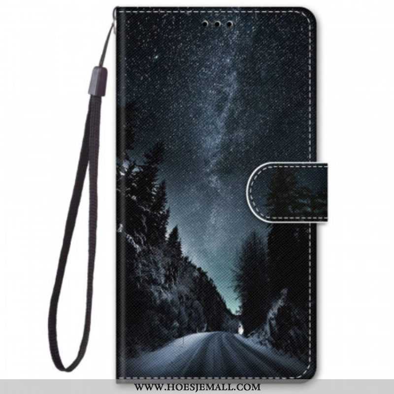 Leren Hoesje voor Samsung Galaxy M52 5G Bergweg