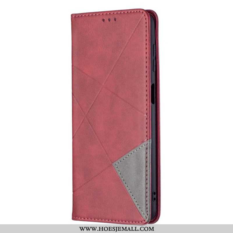 Bescherming Hoesje voor Samsung Galaxy M52 5G Folio-hoesje Patroon Van Imitatieleer