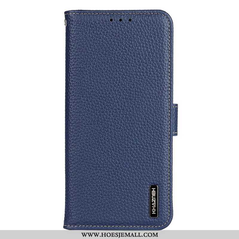 Folio-hoesje voor Samsung Galaxy M53 5G Khazneh Lychee Leer