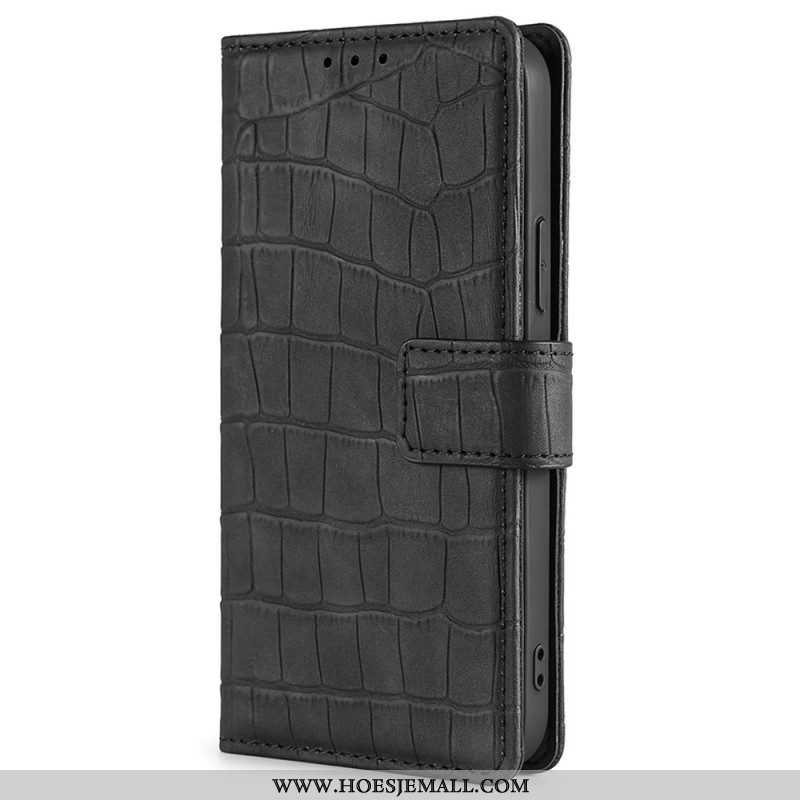 Folio-hoesje voor Samsung Galaxy M53 5G Krokodillenhuidstijl