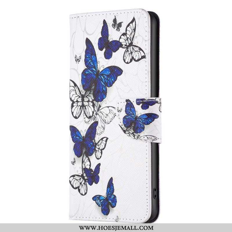 Flip Case voor Samsung Galaxy M53 5G Weiger Vlinders