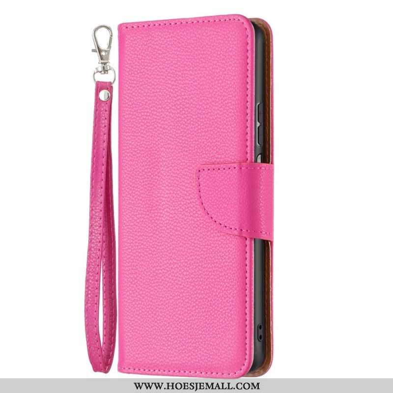 Flip Case voor Samsung Galaxy M53 5G Met Ketting Schuine Riemsluiting