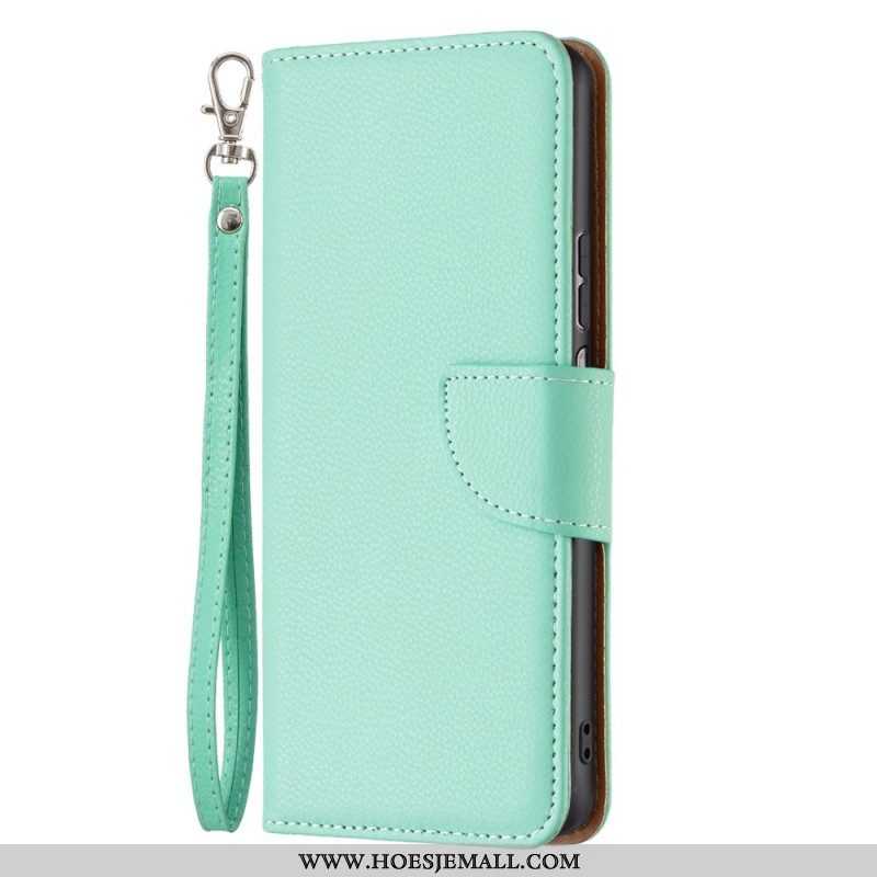 Flip Case voor Samsung Galaxy M53 5G Met Ketting Schuine Riemsluiting