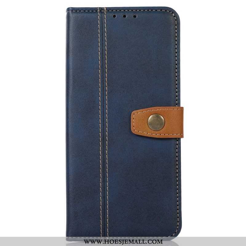 Folio-hoesje voor Samsung Galaxy M53 5G Vintage Riem