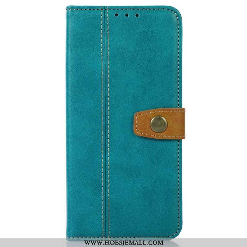 Folio-hoesje voor Samsung Galaxy M53 5G Vintage Riem