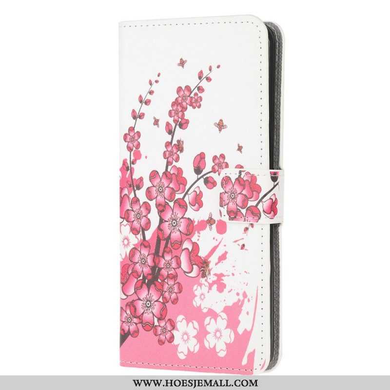 Folio-hoesje voor Samsung Galaxy M53 5G Tropische Bloemen