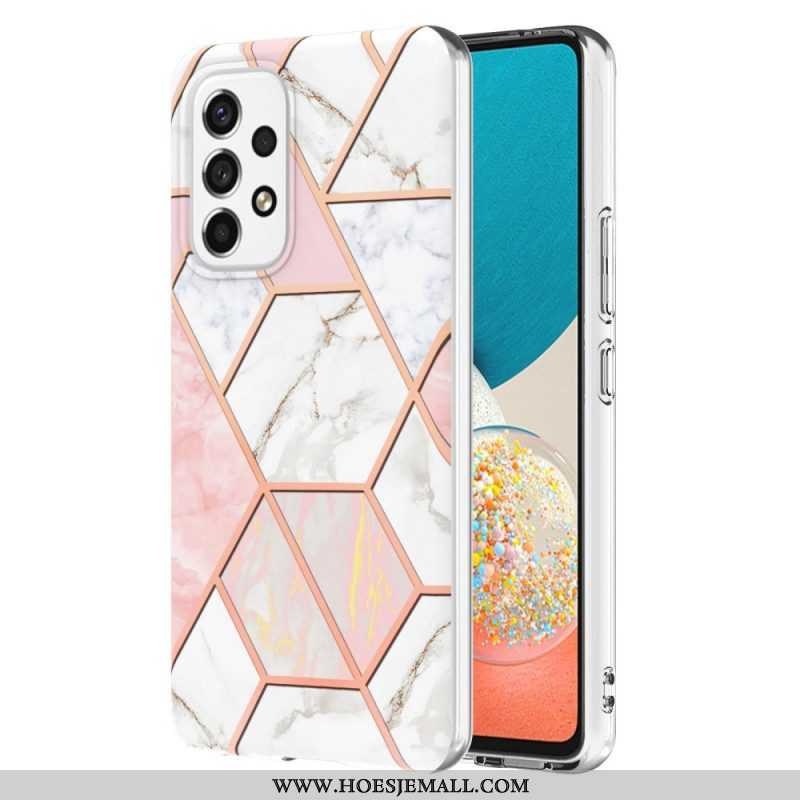 Telefoonhoesje voor Samsung Galaxy M53 5G Flitsend Geometrisch Marmer