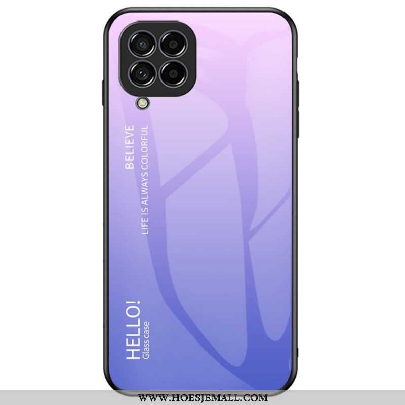 Hoesje voor Samsung Galaxy M53 5G Gehard Glas Hallo